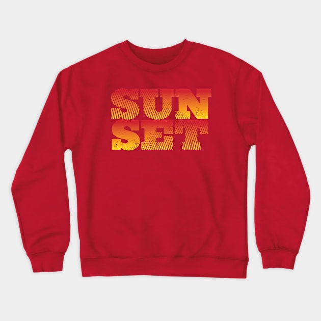 Sunset Crewneck Sweatshirt by attadesign